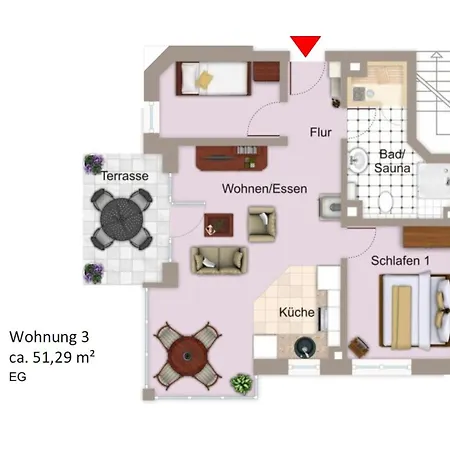 Apartment Meeresrauschen 3 - *